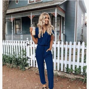 NWT - Elegant Navy Jumpsuit